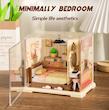 پازل سه بعدی خانه مینیاتوری DIY – ست ساخت اتاق  خواب صورتی کوچک