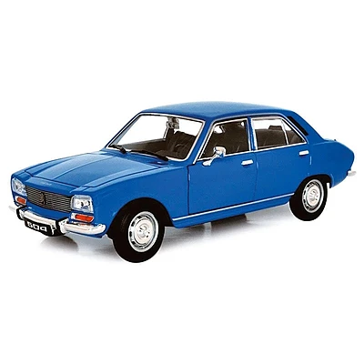 ماشین فلزی پژو 504 مدل 1975 بزرگ 1/24 ویلی تک جعبه Welly Peugeot 504 Saloon 1975 Item No.24001