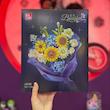 ست لگو دسته گل افتابگردان1124قطعه  مدل JIESTAR DIY Flower Bouquet آیتمJJ9196