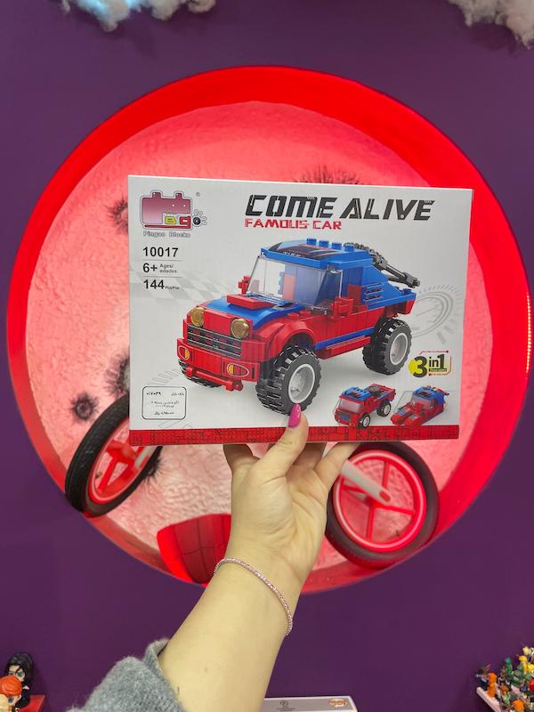 لگو ماشین سه مدل برند come alive آیتم10017 دارای144 قطعه 