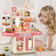 آشپزخانه کودک 32 تکه موزیکال رنگ صورتی کد 36T6