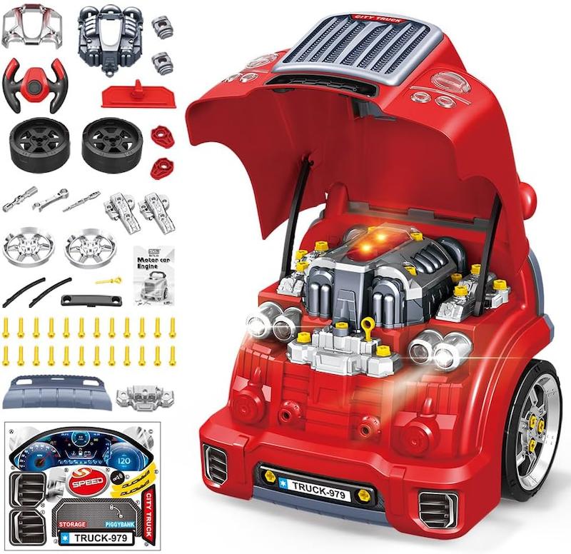  اسباب بازی موتور خودرو Motor Car Engine مدل کاپوت ماشین آتش نشانی