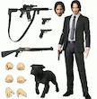 اکشن فیگور مدل جان ویک 16سانت همراه با سگ  john wick