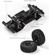 ماشین کنترلی آفرود HRC C8809 مدل Rock Crawler 4×4 مقیاس 1:18