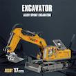 بیل مکانیکی کنترلی دودزا 11 کانال مدل Excavator 2.4GHz ایتم 555/33