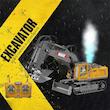 بیل مکانیکی کنترلی دودزا 11 کانال مدل Excavator 2.4GHz ایتم 555/33