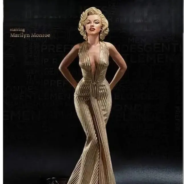 فیگور مرلین مونرو 45 سانتی مقیاس 1/4 های کپی مدل Marilyn Monroe