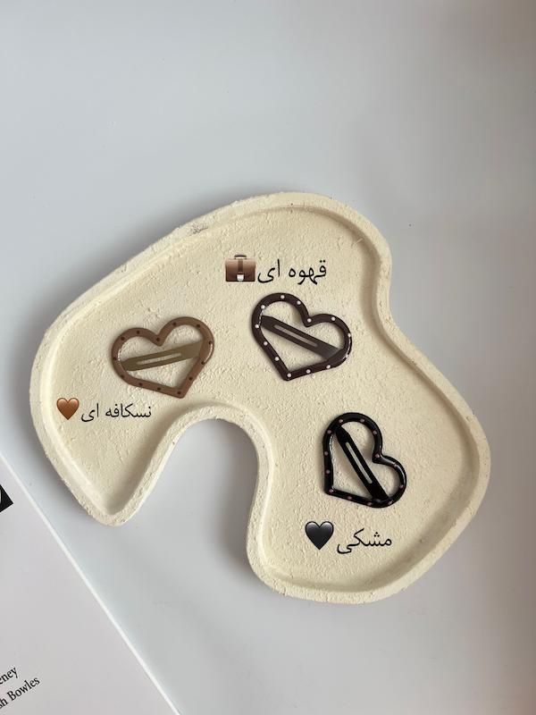 گیره قلب سوپر سایز🤎