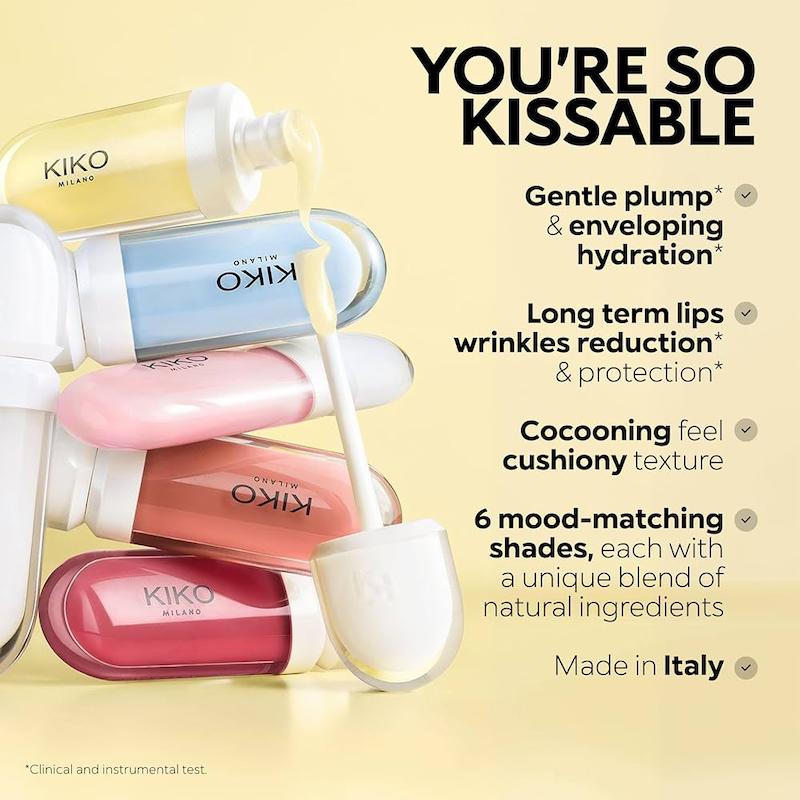 لیپ گلاس حجم دهنده کیکو kiko KISSABLE🥞🥛