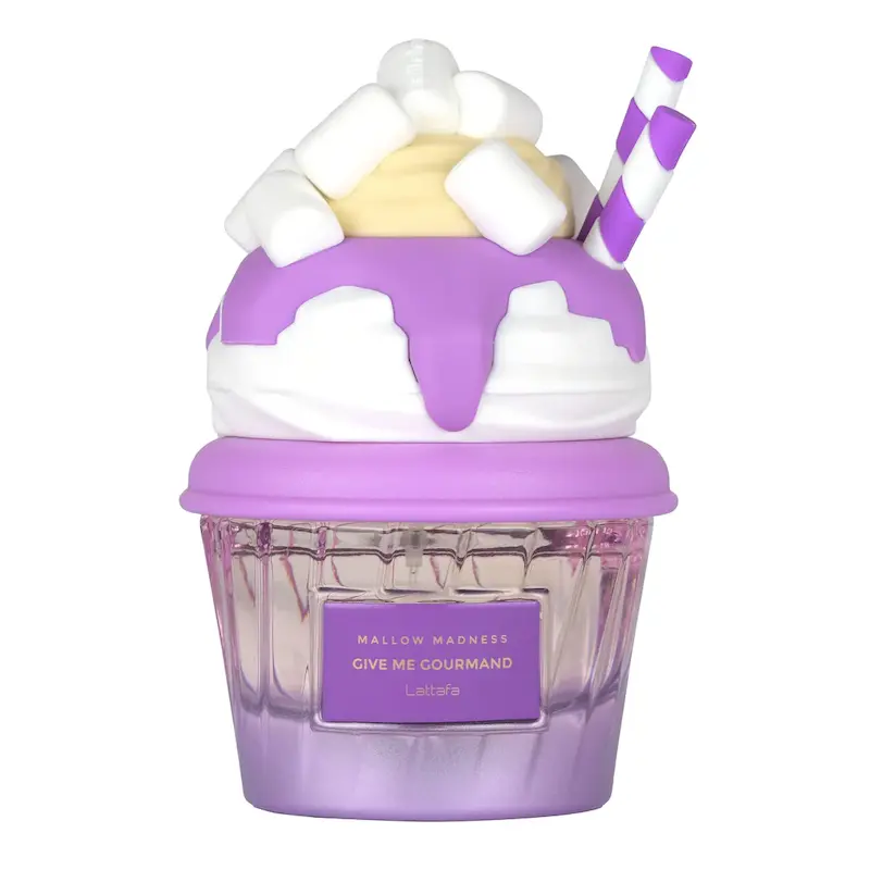 ادکلن بستنی بنفش ملو مدنس لطافه Lattafa طرح mallow madness give me gourmand / امارات۷۵ میل