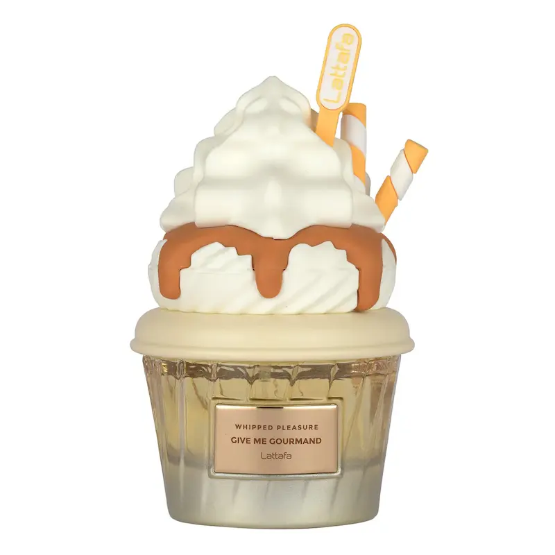 ادکلن بستنی لطافه زرد گیو می گورمند طرح ویپد پلژر Lattafa whipped pleasure give me gourmand 75 میل اماراتی🍨🥛