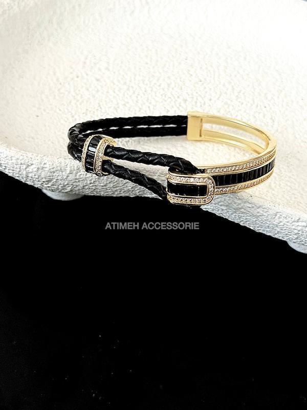 دستبند زنانه چرم 