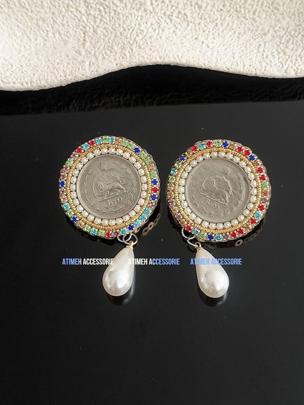 گوشواره دستساز مولتی کالر 