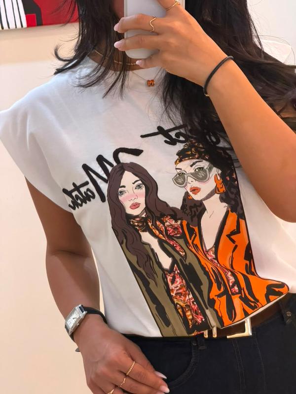 تیشرت حلقه ای دختر