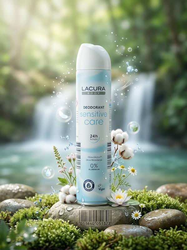 اسپری دئودورانت LACURA Body Sensitive Care