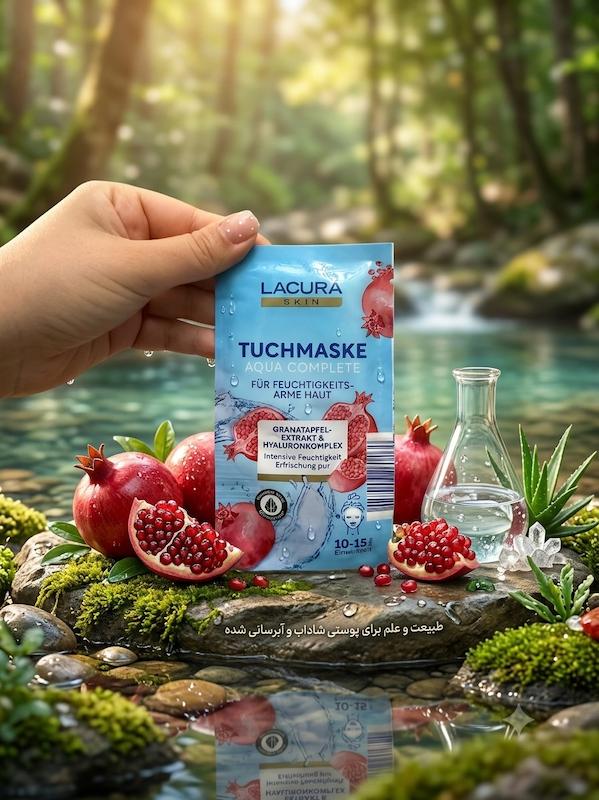 ماسک ورقه‌ای آبرسان صورت LACURA Skin 