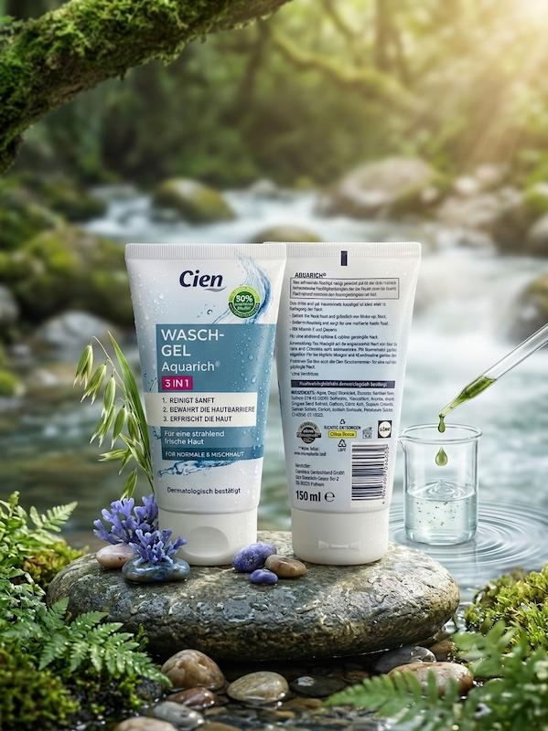 ژل شستشوی صورت Cien Aquarich 3 in 1