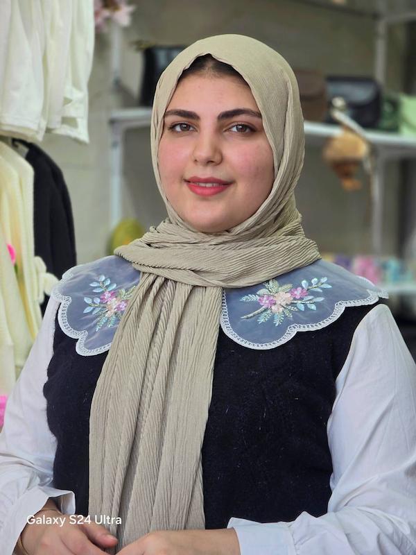 شومیز دوتیکه یقه گلدوزی🌸