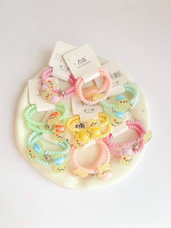 کش مو سیم تلفنی خرسی🧸