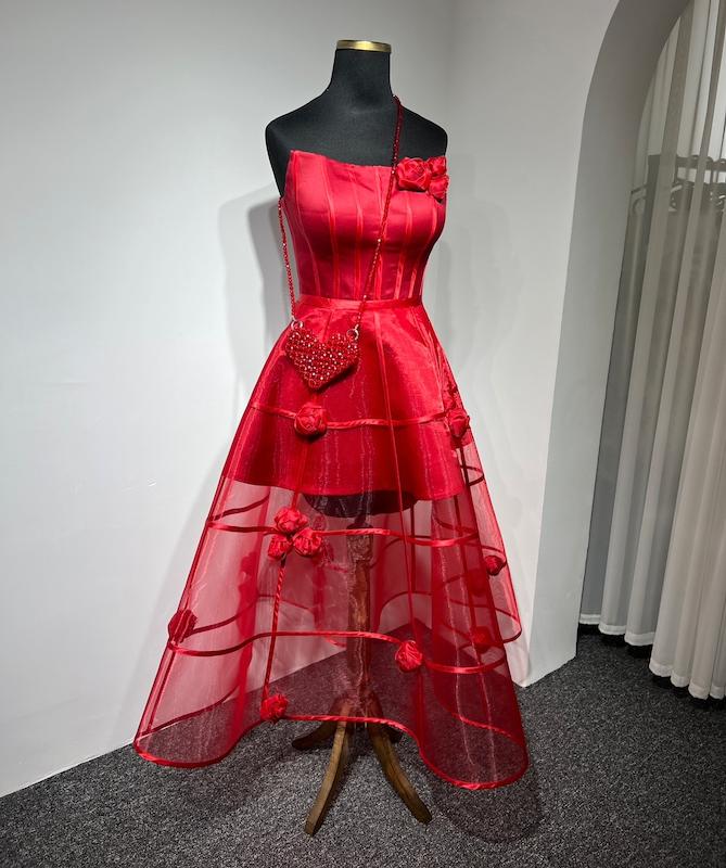 پیراهن مجلسی زنانه آتورینا Red Roses