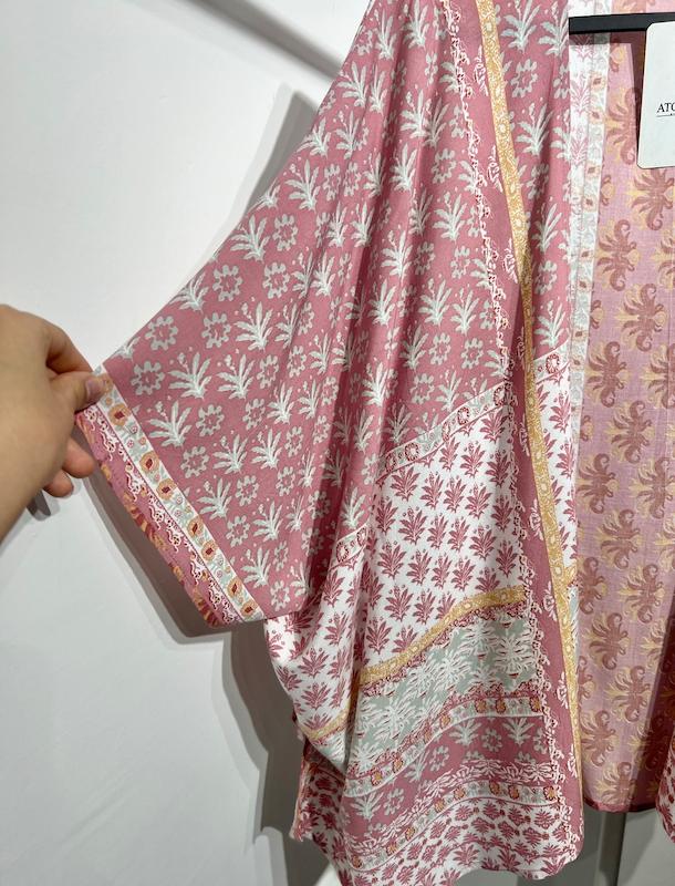 رویه مانتو نخی زنانه طرح گل 