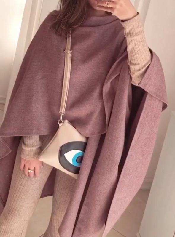 پانچو‌ زنانه بلند مزون دوز