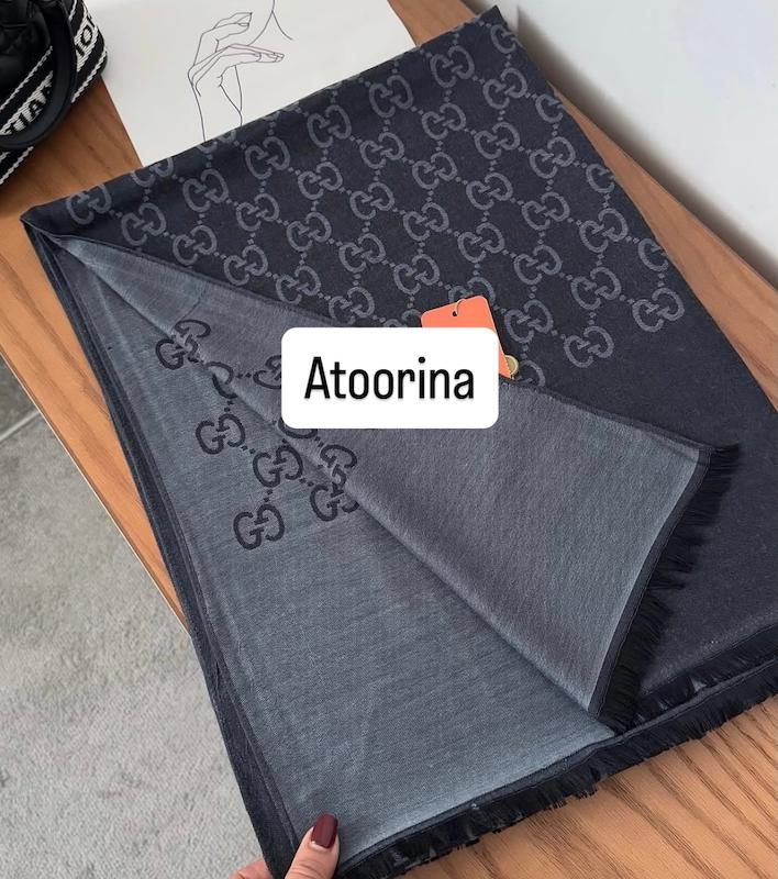 شال گوچی طوسی سربی