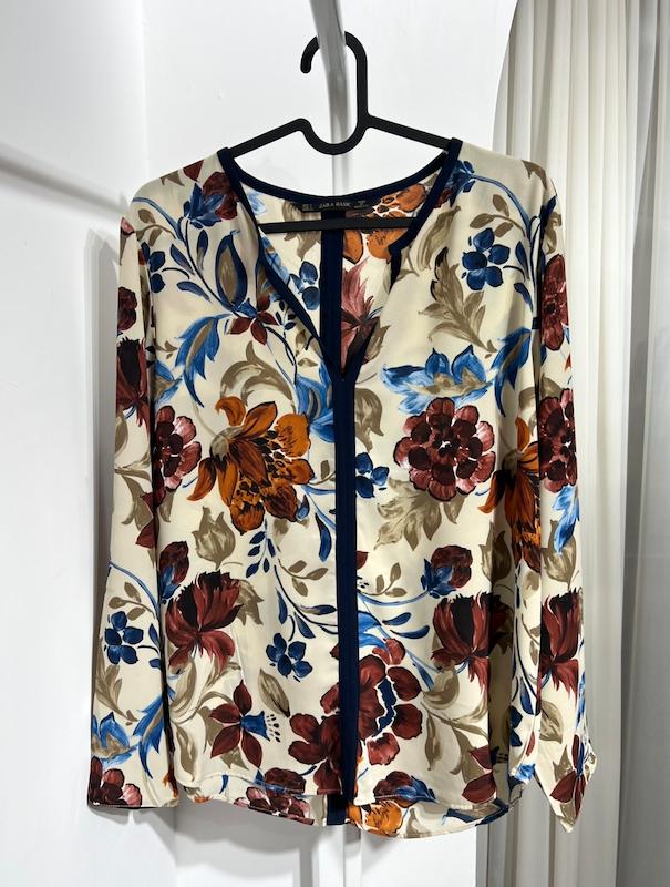 بلوز مجلسی کرپ حریر زنانه Zara