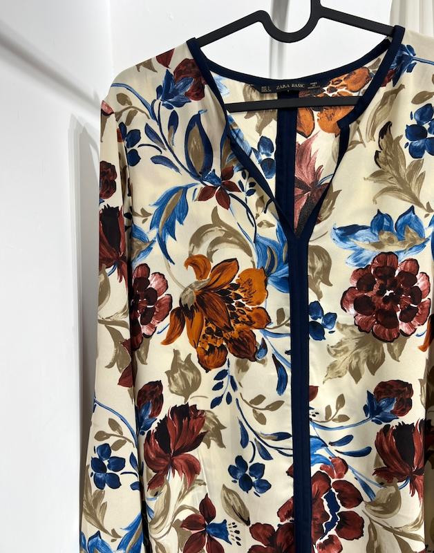 بلوز مجلسی کرپ حریر زنانه Zara