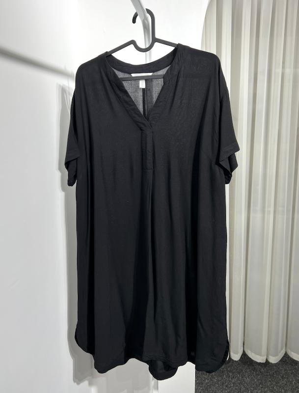 پیراهن بلند نخی مشکی زنانه H&M