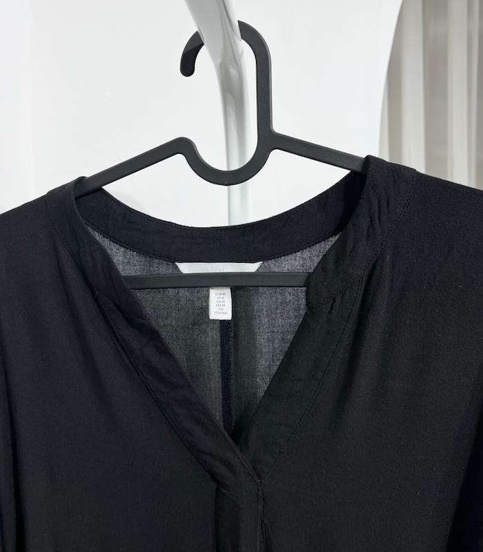 پیراهن بلند نخی مشکی زنانه H&M