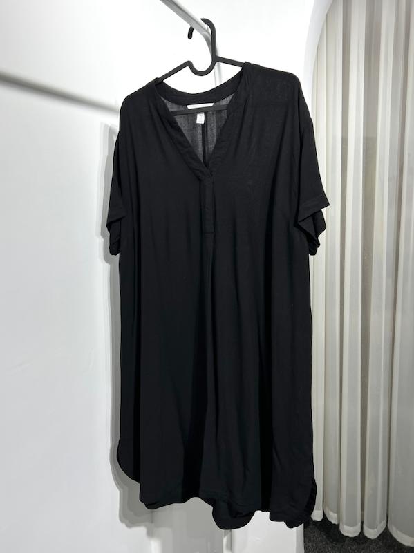 پیراهن بلند نخی مشکی زنانه H&M