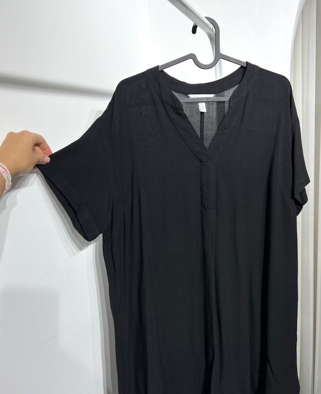 پیراهن بلند نخی مشکی زنانه H&M