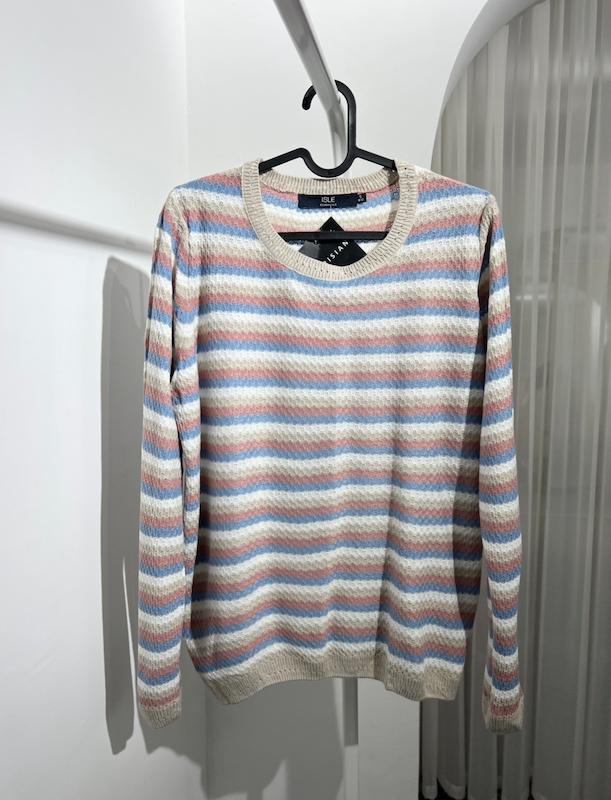 بافت رنگارنگ یقه گرد