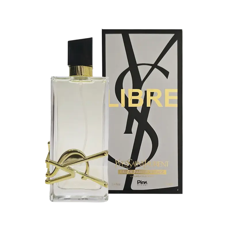ادکلن ادوپرفیوم زنانه پینک ویژوآل Pink مدل ایو سن لورن لیبره Yves Saint Laurent Libre حجم 100 میلی لیتر طرح مارک