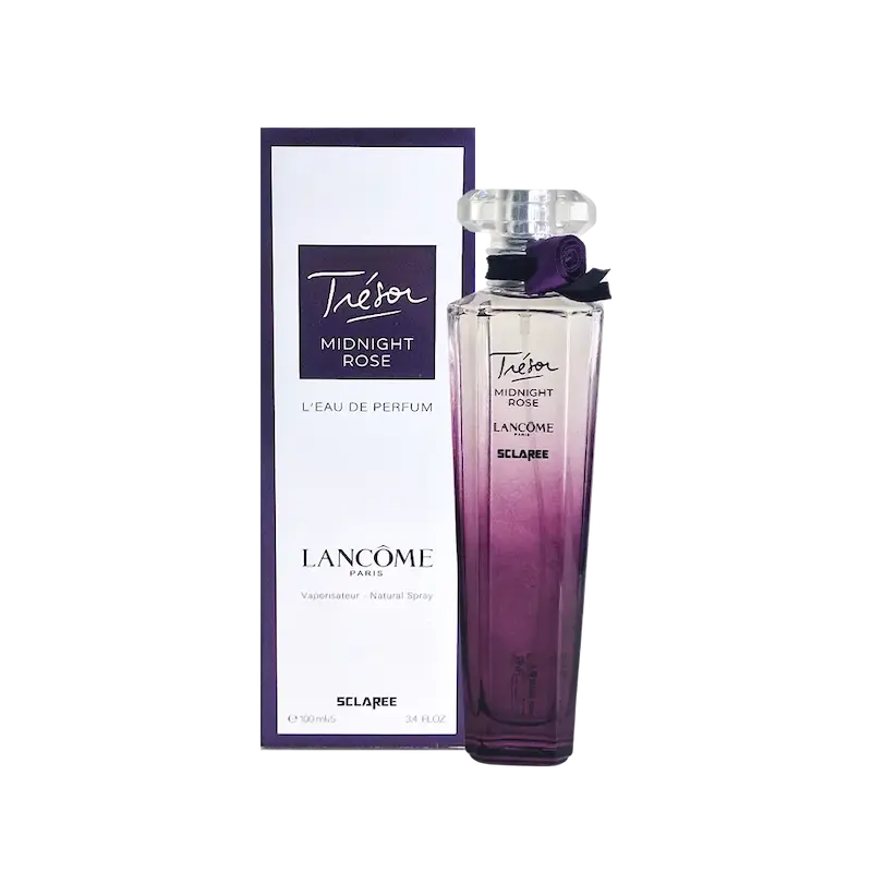 ادکلن ادوپرفیوم زنانه اسکلاره Sclaree مدل لانکوم ترزور میدنایت رز Lancom Tresor Midnight Rose حجم 100 میلی لیتر طرح مارک