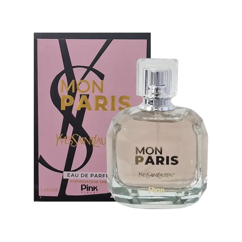 ادکلن ادو پرفیوم زنانه پینک ویژوآل Pink مدل مون پاریس Mon Paris حجم 100 میلی لیتر طرح مارک