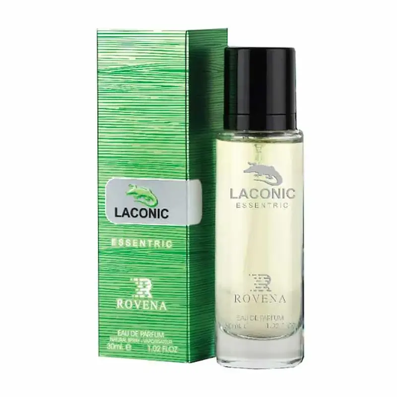 عطر 30 میل مردانه روونا مدل لاکونیک اسنتریک سبز رایحه لاگوست اسنشیال (سبز)