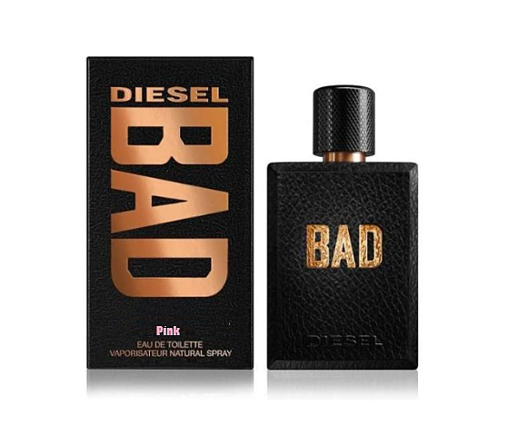 عطر و ادکلن ادوپرفیوم مردانه دیزل مدل بد Bad DIESEL حجم 100 میلی لیتر پینک