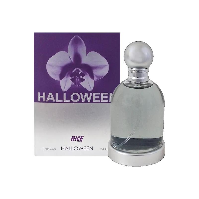 ادوپرفیوم زنانه نایس پاپت Nice مدل هالووین بنفش Halloween حجم 100 میلی لیتر طرح مارک