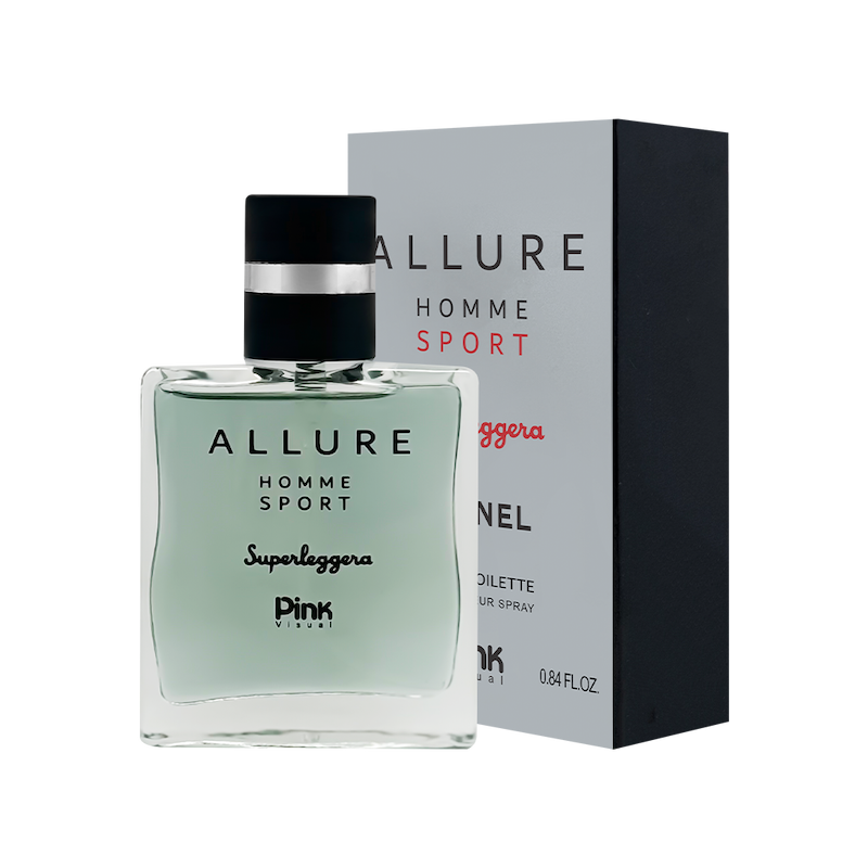 ادوپرفیوم مردانه مینیاتوری پینک ویژوآل Pink مدل شنل الور هوم اسپرت سوپرلجرا Chanel Allure Homme Sport Superleggera حجم 30 میلی لیتر – New