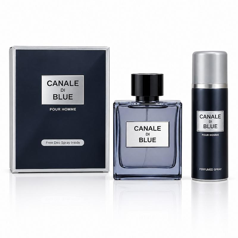 عطر ادکلن مردانه بلو شانل فراگرنس ورد کانال دی بلو 100 میل  - Fragrance World Canale Di Blue