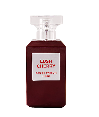 عطر و ادکلن ادو پرفیوم زنانه فراگرنس ورد مدل لاش چری (لاست چری) Lush Cherry حجم 80 میلی لیتر 