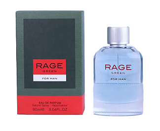 عطر ادکلن RAGE GREEN سبز 90 میل فرگرانس وورد- مشابه ادکلن HUGO BOSS MAN