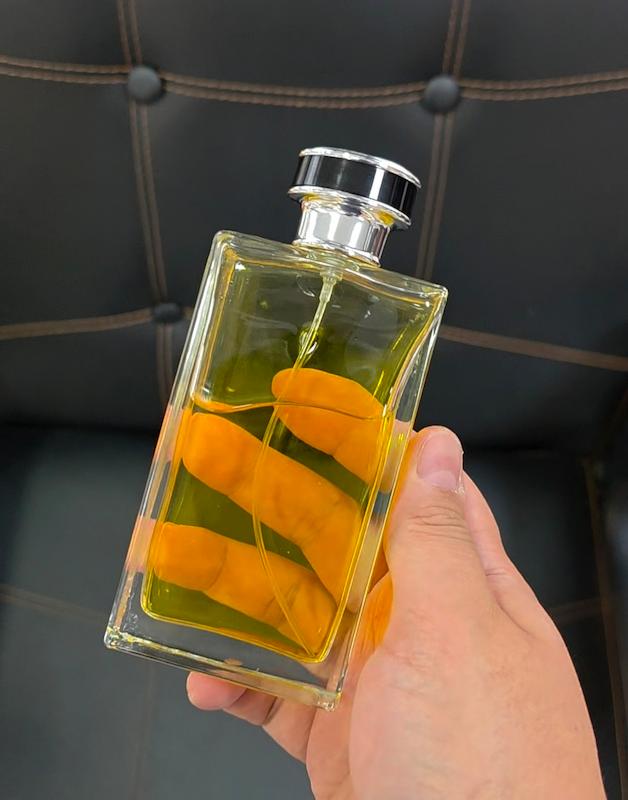 شیشه عطر 100 میل کتابی شفاف ایرانی با درب شادویی بیضی چینی ست کامل