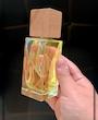 شیشه عطر 100 میل طرح بلک افغان شفاف ایرانی با درب چوبی چهارگوش چینی ست کامل