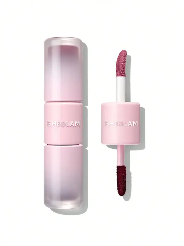 رژلب پیل آف و لیپ گلاس دوطرفه شیگلم Line to Shine رنگ Berry Milkshake