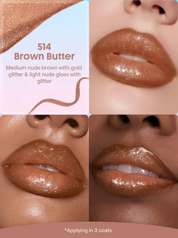 رژلب پیل آف و لیپ گلاس دوطرفه شیگلم Line to Shine رنگ Brown butter