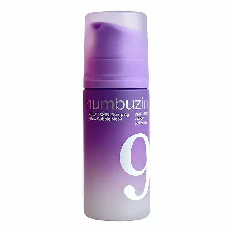 ماسک حبابی glow نامبوزین بابل ماسک Numbuzin 9 +NAD PDRN PLUMPING glow Bubble Mask