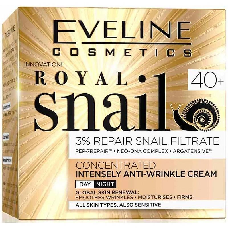 کرم ضدچروک رویال حلزون اولاین Eveline Royal Snail 40 حجم 50 میلی لیتر